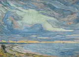 An der Ostsee by Theodor Schultze-Jasmer, 1943, Pastell, sold Nov 2024