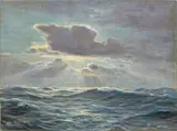 Sonne und See by Johannes Holst, 1943, Öl/Lw, sold Nov 2024