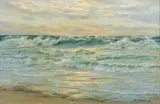 Abend am Meer by Patrick von Kalckreuth, Öl/Lw, sold Nov 2024