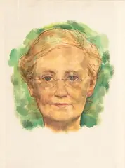 Meta Laserstein, Portrait en face by Lotte Laserstein, Öl/Japan, sold Feb 2024
