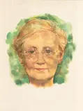 Meta Laserstein, Portrait en face by Lotte Laserstein, Öl/Japan, sold Feb 2024