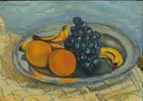 Obst in einer Schale by Ivo Hauptmann, 1938, Öl/Lw, sold Feb 2024