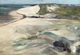 Dünen auf Sylt by Hans Peter Feddersen, Öl/Lw/Holz, sold Feb 2024