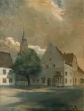 Tönder by Carl Christian Feddersen, Öl/Lw, sold Feb 2024