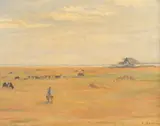 Weite Landschaft an der Ostsee by Clara Arnheim, Öl/Lw, sold Feb 2024