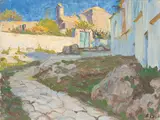 Capri by Elisabeth Büchsel, Öl/Lw./Karton, sold Feb 2024