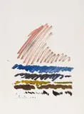 Roter Himmel by Siegward Sprotte, 2002, Öl/Papier, sold Feb 2024
