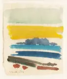 Himmel und Meer by Siegward Sprotte, 1973, Aquarell, sold Feb 2024