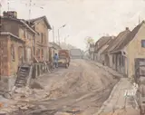 In Wiek by Friedel Anderson, 1990, Öl/Hartfaser, sold Feb 2024