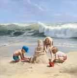 Sandburg by Rolf Ohst, 2018, Acryl/Lw, sold Feb 2024