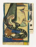 Japanischer Mäuseficker by Horst Janssen, 1986, Bunt- und Bleistiftzeichnung über Farboffset, sold Feb 2024