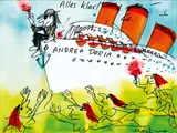Alles klar Andrea Doria by Udo Lindenberg, Aquarell über Filzstift, sold Feb 2024