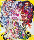 Different Minds by Leon Löwentraut, 2020, Acryl über Pigmentdruck/Lw, sold Feb 2024