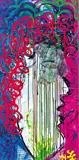 Lockenkopf by Leon Löwentraut, 2014, Acryl und Gewebe/Faserplatte, sold Feb 2024