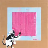 Rat with Not Black Square by Not By Banksy By Not Not Banksy, Farbsiebdruck, sold Feb 2024