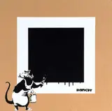 Rat with Black Square by Not By Banksy By Not Not Banksy, 2018, Siebdruck, sold Feb 2024