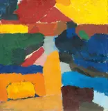 Farbfelder by Sigrid Kopfermann, Öl/Lw, sold Feb 2024