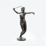 Ballschlägerin by Emil Cauer der Jüngere, Bronze, dunkelbraun patiniert, sold Feb 2024