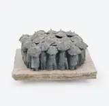 Beschirmt by Siegbert Amler, 1984, Bronze, dunkel patiniert, sold Feb 2024