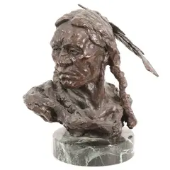 Untitled by Harley Brown, bronze, ", offered May 2024