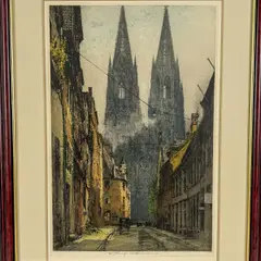 Untitled by Luigi Kasimir, Color Etching ", offered Mar 2024