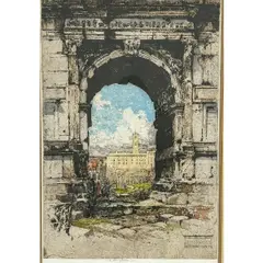 Untitled by Luigi Kasimir, Color Etching ", offered Mar 2024