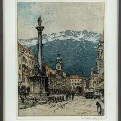 Untitled by Joseph Eidenberger, Color Etching ", offered Mar 2024