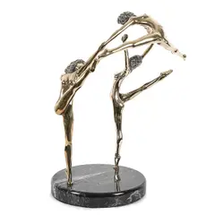 Untitled by Tom Bennett, bronze sculpture on round marble plinth, offered Mar 2024