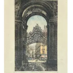 Untitled by Luigi Kasimir, Color Etching ", offered Jan 2024
