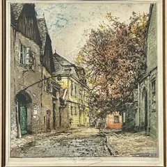 Untitled by Luigi Kasimir, Color Etching ", offered Jan 2024