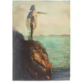 Untitled (Possibly Isadora Duncan) by Anne Brigman, 1915, gelatin silver print with hand coloring, sold Jan 2026