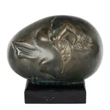 Cosmic Dali Egg by James Siebert, 1983, bronze sculpture, sold Jan 2026