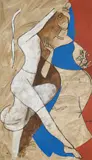 OPCE 4 by Maqbool Fida Husain, Acrylic on canvas, sold Jun 2025