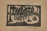 Sahaj Path Series by Nandalal Bose, Linocut on paper, sold Jul 2025