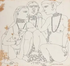 Untitled by K. Laxma Goud, 2002, Ink on paper, sold Jul 2025