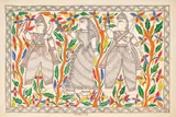 Jungle Mein by Durga Devi, Ink and gouache on paper, sold Jul 2025