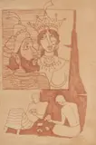 Untitled by Maqbool Fida Husain, Ink on paper, sold Jul 2025