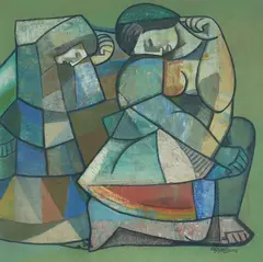 Untitled by Neeraj Goswami, 2007, Oil on canvas, sold Jul 2025