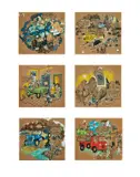 A Set of Six Untitled Works by Mario Miranda, Gouache and ink on paper laid on card, sold Jul 2025