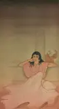 Kaikeyi by Nandalal Bose, Woodblock print on paper heightened with gold, sold Jul 2025