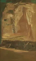 Untitled by Ram Kumar, Oil on canvas, sold Sep 2025