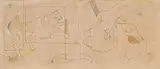 Untitled by Maqbool Fida Husain, Ink and watercolour on paper, sold Sep 2025
