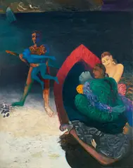 Ship Aground by Vivan Sundaram, 1988, Oil on canvas, sold Sep 2025