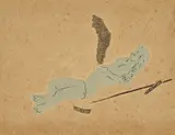 Anandamela by Nandalal Bose, Collage on paper, sold Sep 2025