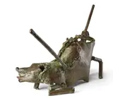 Pig Speared by Somnath Hore, Bronze, sold Sep 2025