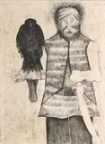 Untitled by Krishen Khanna, Acrylic and charcoal on canvas, sold Sep 2025