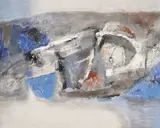 Untitled by Laxman Shreshtha, Oil on canvas, sold Sep 2025