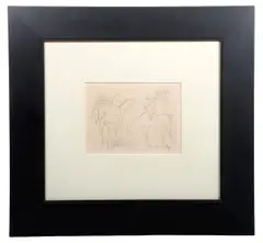 Jockeys by Raoul Dufy, Graphite on paper, sold Aug 2026