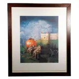Cinderella ran to the garden by Wiilliam Wegman, Lithograph on watermarked paper, sold Aug 2026