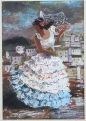 The Dancer by Louis Siegriest, Gouache on paper, sold Sep 2026